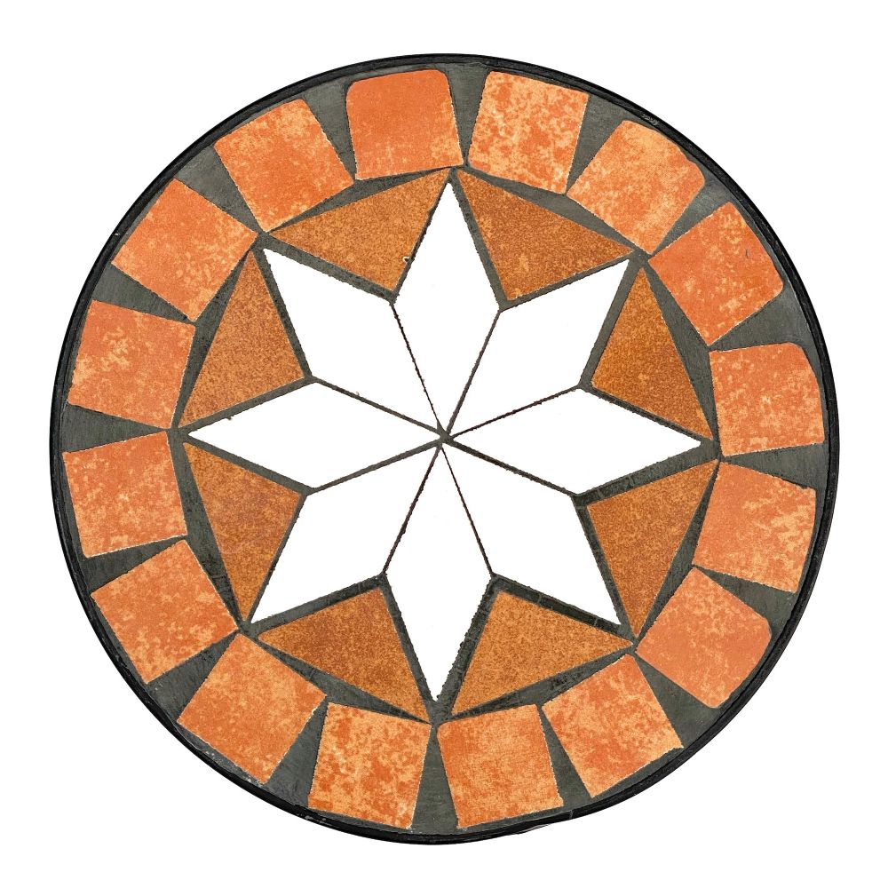 Blumenhocker Merano Mosaik 3er Set 12011 Blumenständer 46 ,54, 62cm Hocker Rund