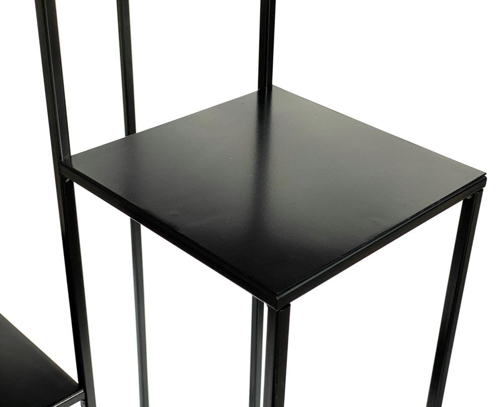 DanDiBo Flower Staircase Metal Black 82 cm Plant Staircase Flower Stand 435 Flower Column Modern Plant Stand Flower Stool