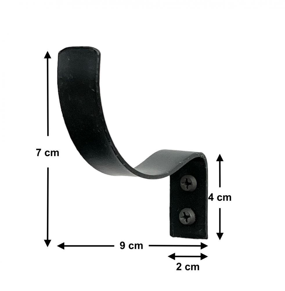 DanDiBo 6x Wandhaken Weinflaschen Flaschen Metall Schwarz 96347 Weinregal Haken DIY Wandregal Regal