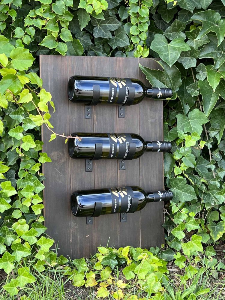 DanDiBo 6x Wandhaken Weinflaschen Flaschen Metall Schwarz 96347 Weinregal Haken DIY Wandregal Regal