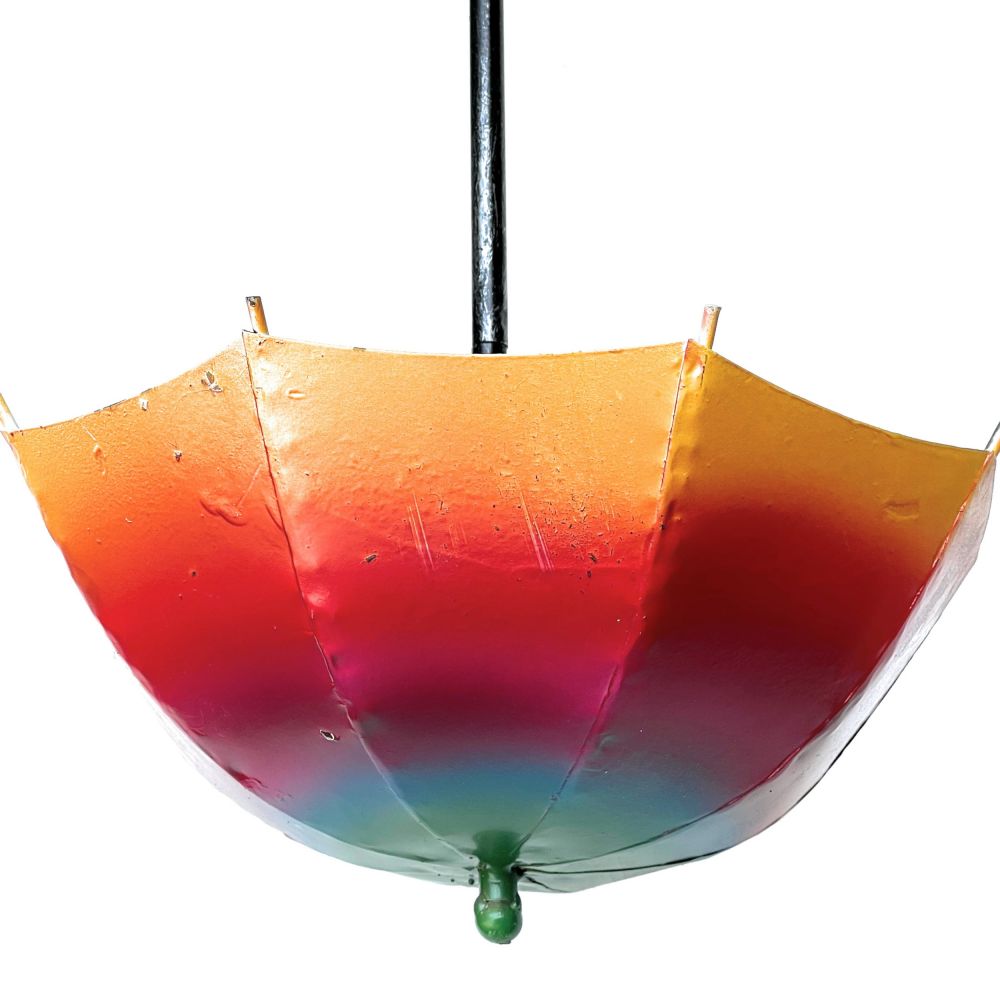 DanDiBo Blumenampel Metall Hängeampel mit Topf Innen Außen Regenschirm Hängepflanzen 72 cm 96258 L Pflanzenhänger Blumenhänger Topfhänger Blumen