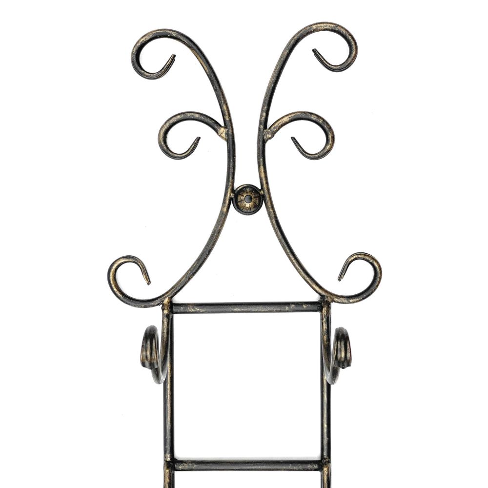 DanDiBo Handtuchhalter Schwarz Wand Bad 568 Badezimmer Handtuchregal Aufbewahrung Badetuchhalter Wandmontage Antik Vintage Wandhandtuchhalter Tower Holder