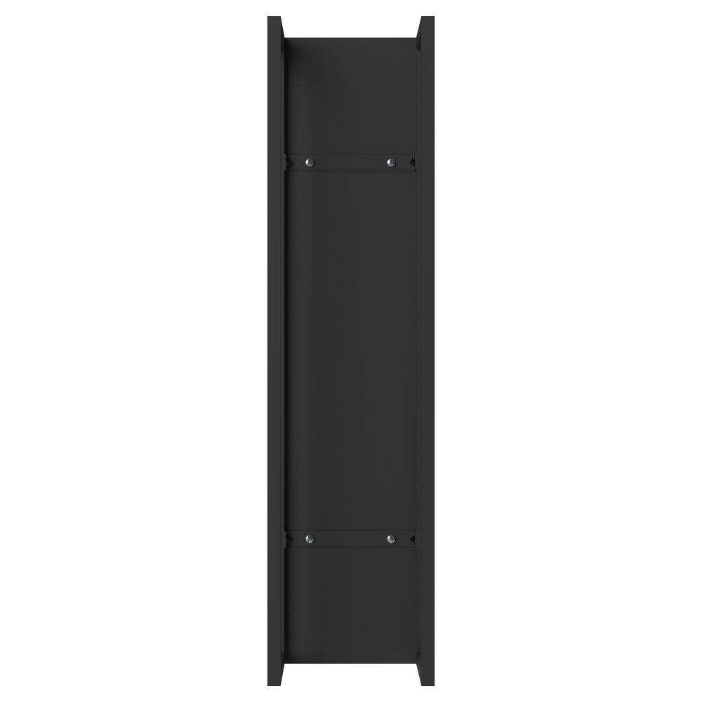 DanDiBo Firewood rack indoor metal black Firewood rack 100 cm with back wall Hanging on the wall 96357 Wood basket Fireplace wood holder Wood rack