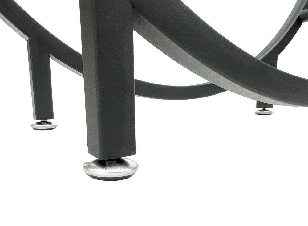 DanDiBo Firewood Rack Indoor Metal Black Standing Round 60 cm Firewood Stand 96468 Firewood Holder Firewood Rack Firewood Rack