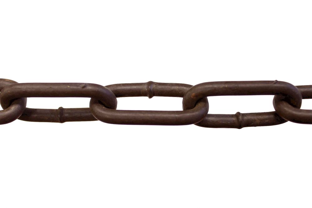 DanDiBo chain extension chain hanging chair hanging bench 2x 2m galvanised brown 300 kg link chain steel chain shackle