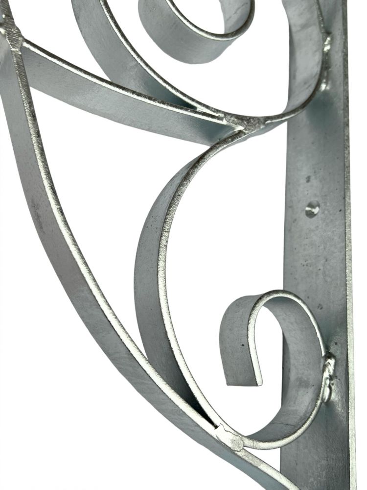 DanDiBo bracket 50x50 cm head hinges wrought iron 96420 metal hot-dip galvanised angle connector angle bracket wall bracket shelf bracket