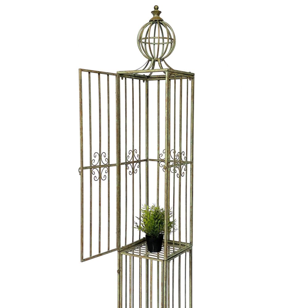 DanDiBo Metal Garden Trellis Rose Column Rose Tower 230 cm Climbing Column 93970 Trellis Rose Column Garden Climbing Aid Outdoor