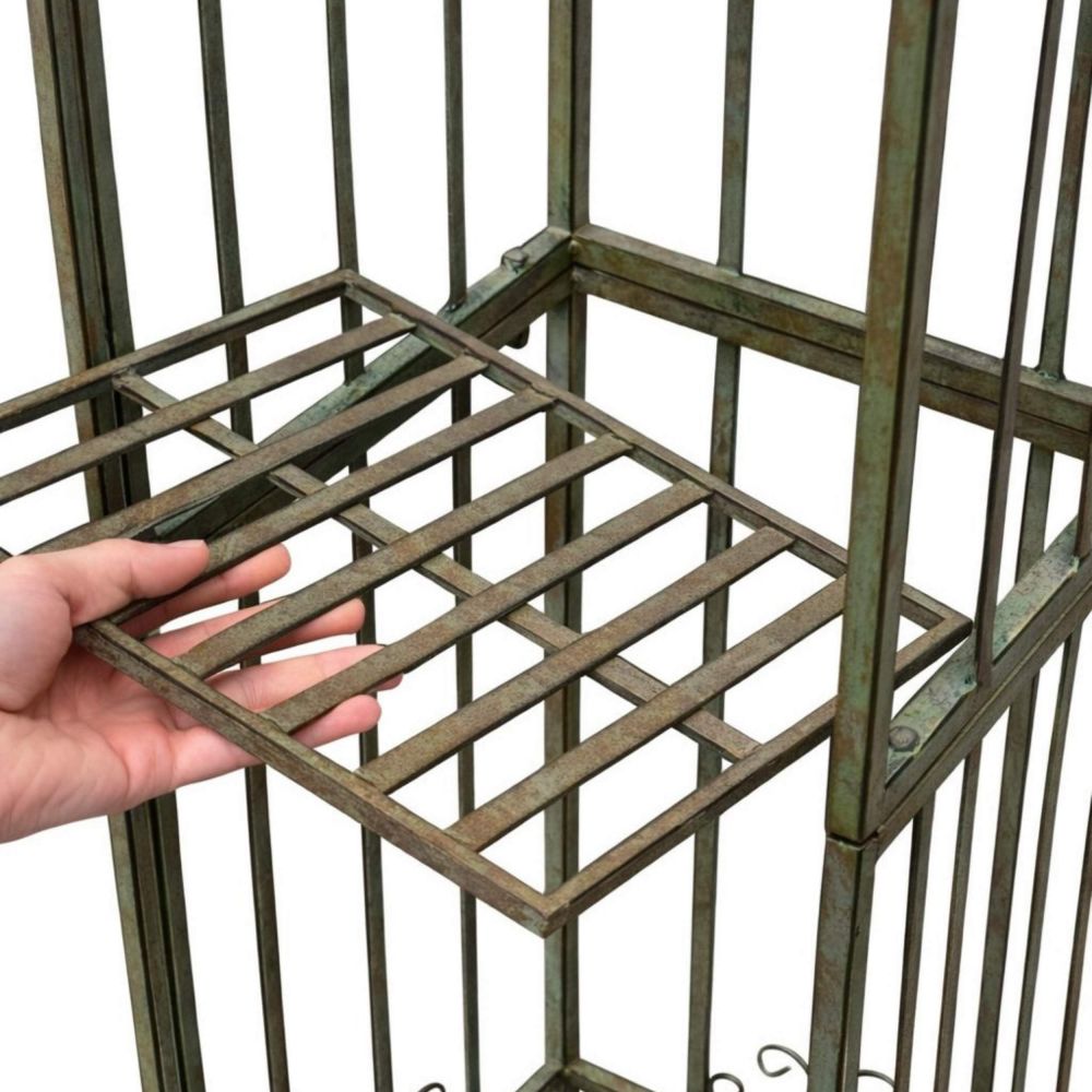 DanDiBo Metal Garden Trellis Rose Column Rose Tower 230 cm Climbing Column 93970 Trellis Rose Column Garden Climbing Aid Outdoor