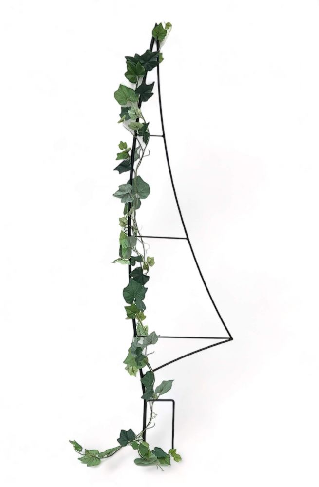 DanDiBo Rankhilfe Garten Metall Schwarz Segel Rankgitter Blumen Kletterpflanzen Rosen Bodenstecker Kletterhilfe Blumenhalter Ranksäule
