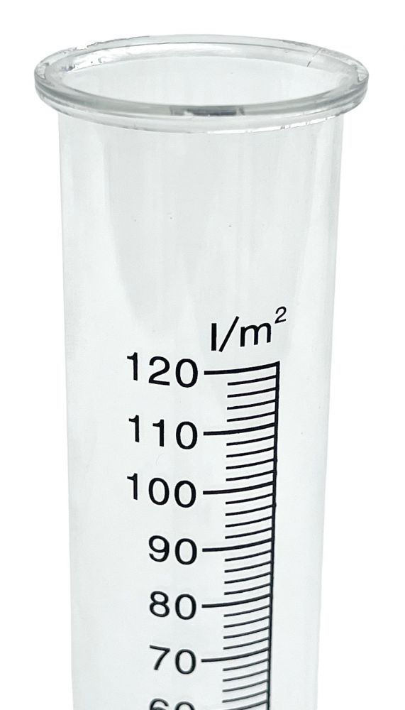 DanDiBo Regenmesser Glas 15 cm 85643 - Ersatzglas für Niederschlagsmesser Wetterfrosch, Eulen, Hase, Schnecke