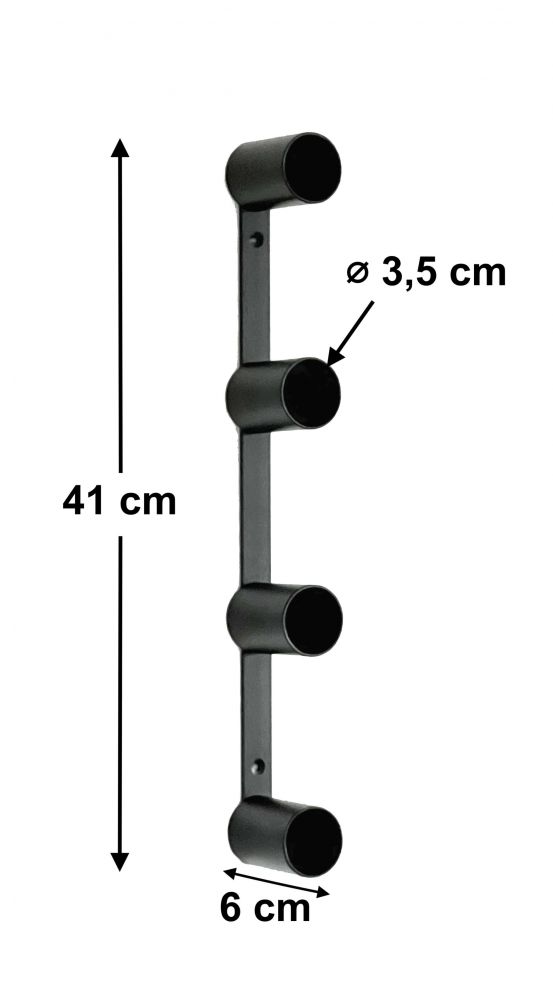 DanDiBo Toilettenpapierhalter Schwarz Wand Metall 4 Halter Unsichtbar Klopapierhalter Toilettenrollenhalter WC Rollenhalter Ersatzrollenhalter