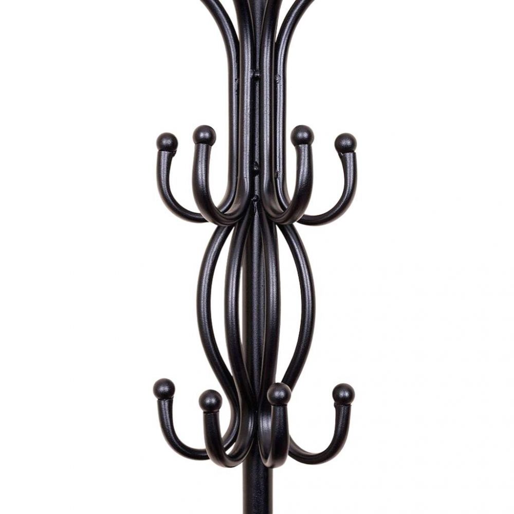 DanDiBo Wandgaderobe Halbrund Wand Metall Schwarz Vienno 66cm Gaderobe Kleiderhaken Gaderobenhaken Hakenleiste Flurgaderobe Haken