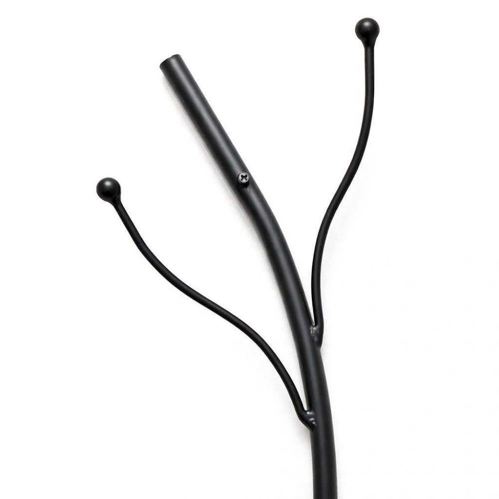 DanDiBo Wandgarderobe Schwarz Metall 2er Set Flora Garderobe Wand 93861 Garderobenhaken Flurgarderobe Kleiderhaken Hakenleiste