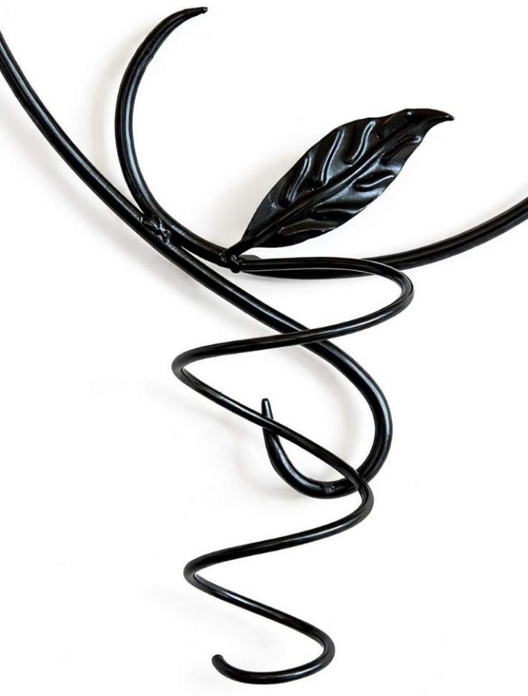 DanDiBo Weinregal Wand Metall Schwarz Natura Flaschenregal Hängend Wine Rack Weinhalter Weinflaschenregal Weinflaschenhalter