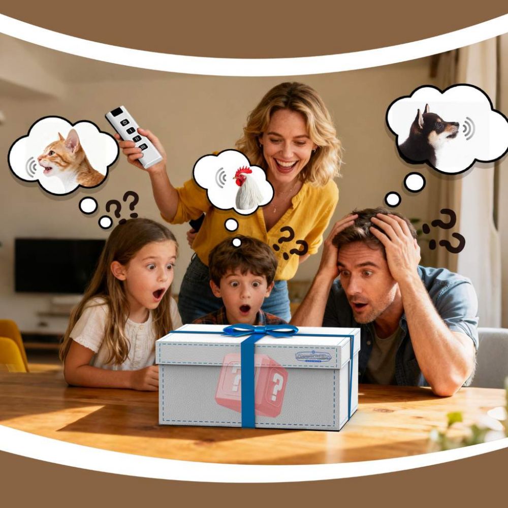 DanDiBox Surprise Box Gift Box with Lid Animal Sounds Funny Gift Idea Christmas Gift