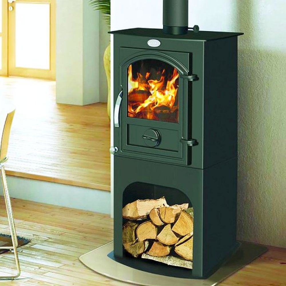 Kaminofen Holz CID Holzofen 7,5 kW Kamin Ofen Dauerbrandofen Werkstattofen Schwedenofen Hüttenofen Heizofen