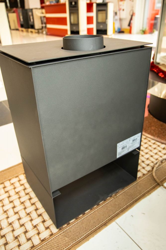 Kaminofen Holz Rheia Holzofen 5 kW Kamin Ofen Dauerbrandofen Werkstattofen Schwedenofen Hüttenofen Heizofen