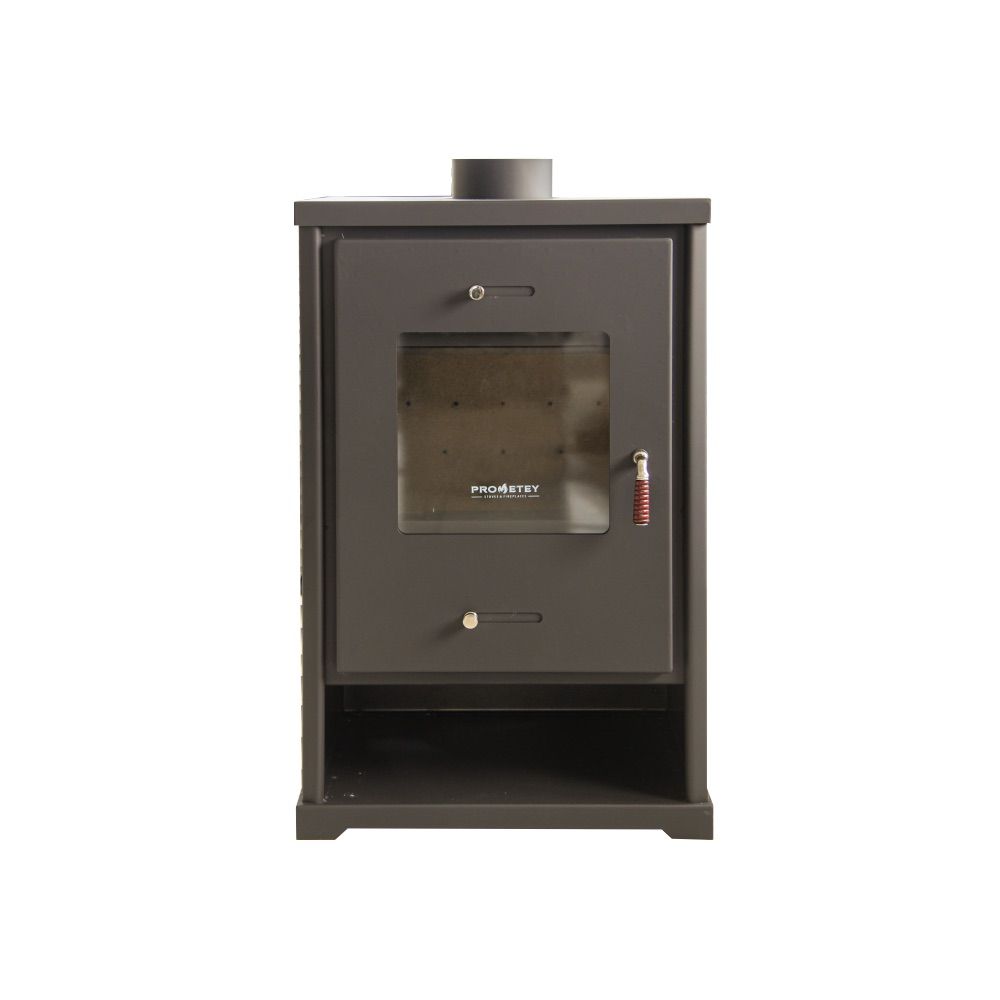 Kaminofen EKO 96175 Anthrazit Holzofen 7 kW Kamin Ofen Dauerbrandofen Werkstattofen Schwedenofen Hüttenofen Heizofen