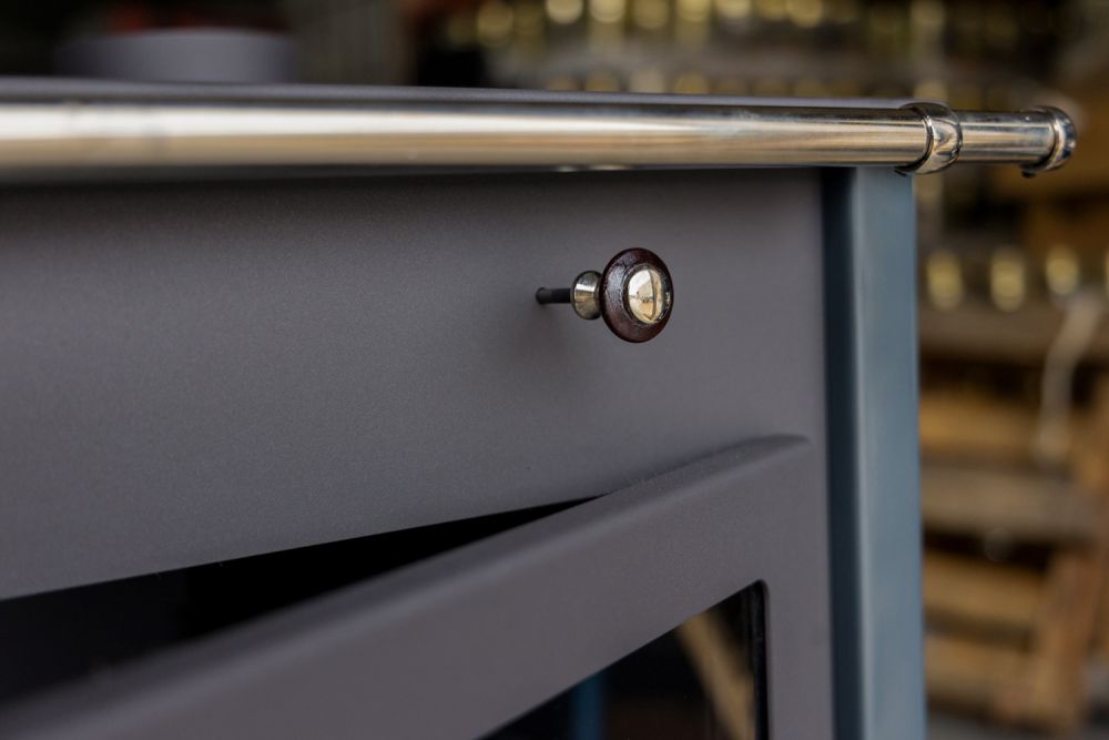 EEK A+ Wood-burning stove with baking compartment and hob Pracktik Lux Anthracite RAL 7016 RIGHT Wood-burning stove 9.5 kW Wood-burning stove Permanent wood-burning stove Workshop stove Swedish stove Cottage stove Heating stove