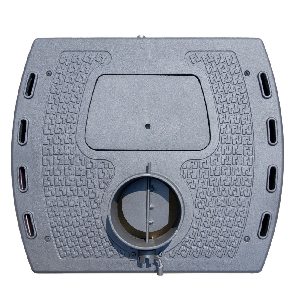 Kaminofen Beige Holzofen 7,2 kW Kamin Zar Ofen Dauerbrandofen Werkstattofen Schwedenofen Hüttenofen Heizofen