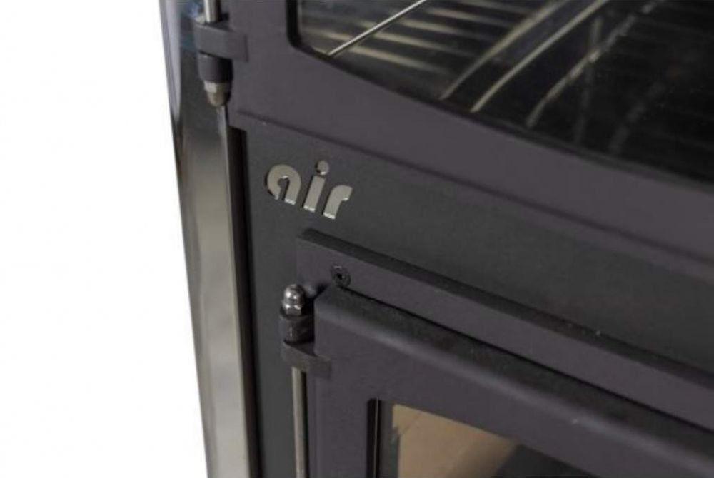 EEK A fireplace stove with baking compartment and stovetop ABC Concept 2 Air Mini multi-use wood-burning stove 10 kW fireplace stove wood workshop stove Swedish stove cabin stove heating stove wood stove