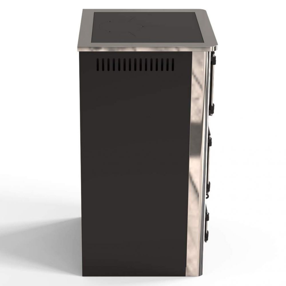 EEK A fireplace stove with baking compartment and stovetop ABC Concept 2 Air Mini multi-use wood-burning stove 10 kW fireplace stove wood workshop stove Swedish stove cabin stove heating stove wood stove