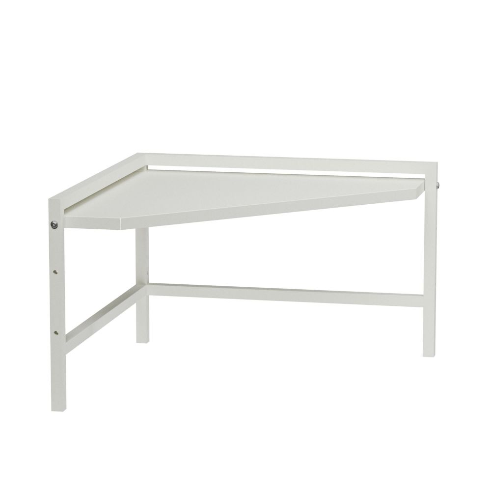 DanDiBo Eckregal Küche Küchenregal Arbeitsplatte 55x55 cm Mikrowellenregal Weiß 2 Stufig 96737 Mikrowellen Regal Ecke