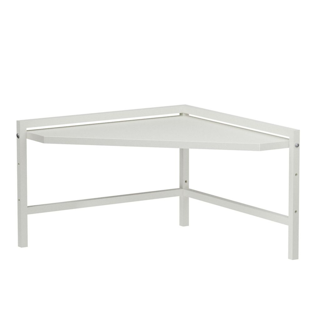 DanDiBo Eckregal Küche Küchenregal Arbeitsplatte 55x55 cm Mikrowellenregal Weiß 2 Stufig 96737 Mikrowellen Regal Ecke
