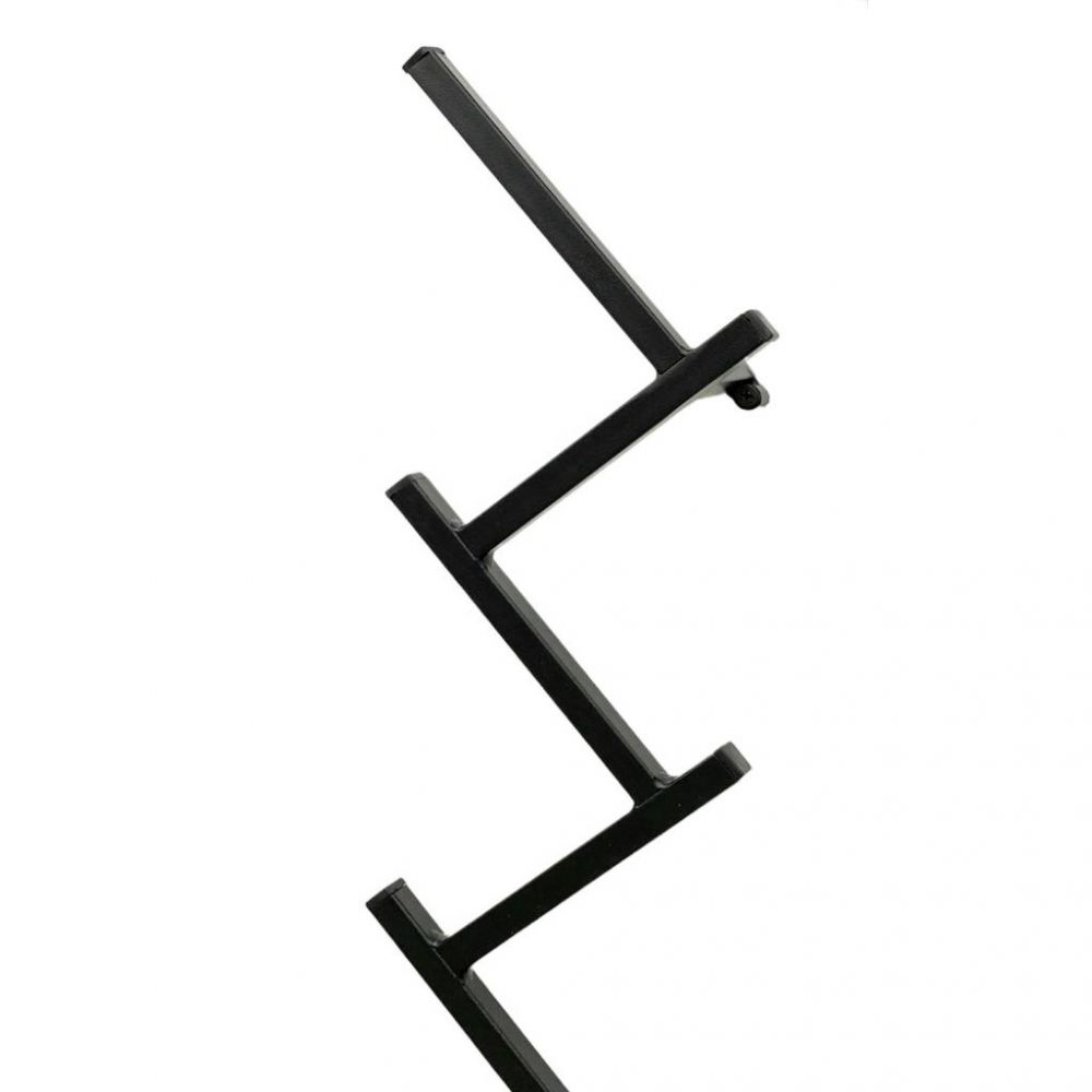DanDiBo Wall Coat Rack Black Metal 96281 Hallway Wall Coat Rack with 10 Hooks Hook Rail 80 cm Modern Hallway Rack Hook Strip Coat Hooks