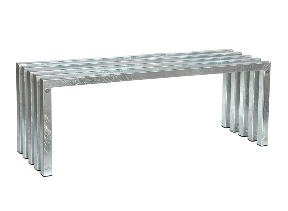 DanDiBo Gartenbank Metall Verzinkt Massiv Wetterfest 120 cm Sitzbank Modern 96393 Parkbank Garten Bank Eisen