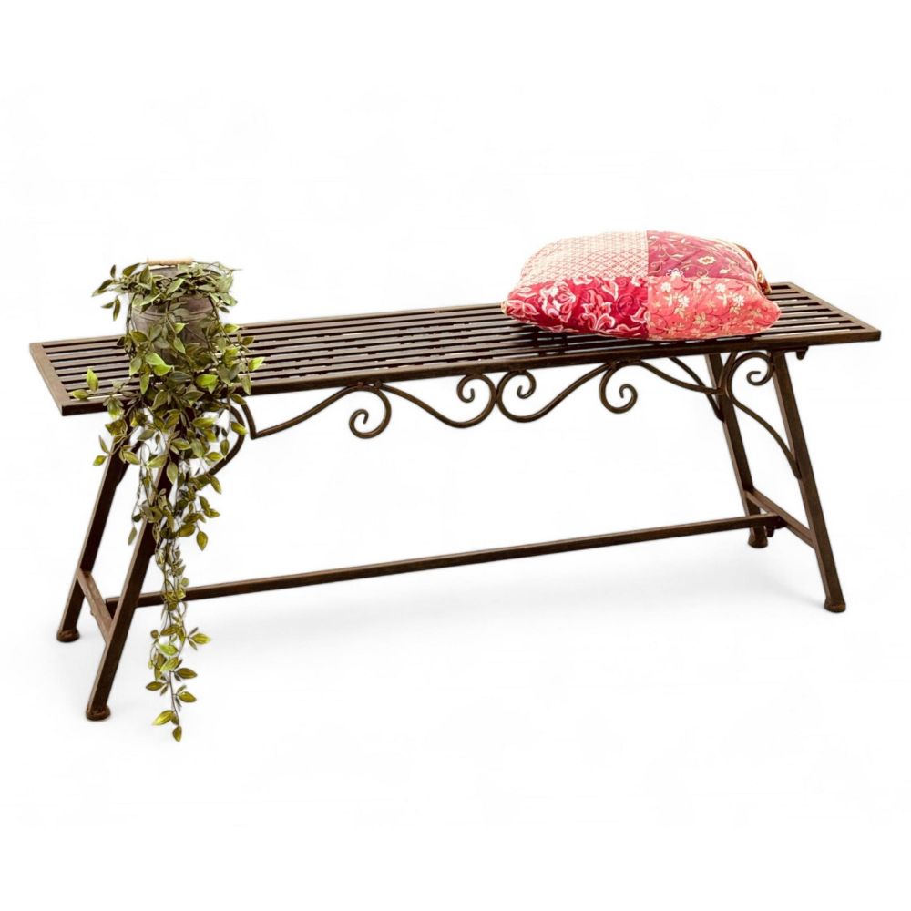 Bench Seat "CUCCIU-XL" B-120cm 077824 Garden bench made from metal Garden furniture