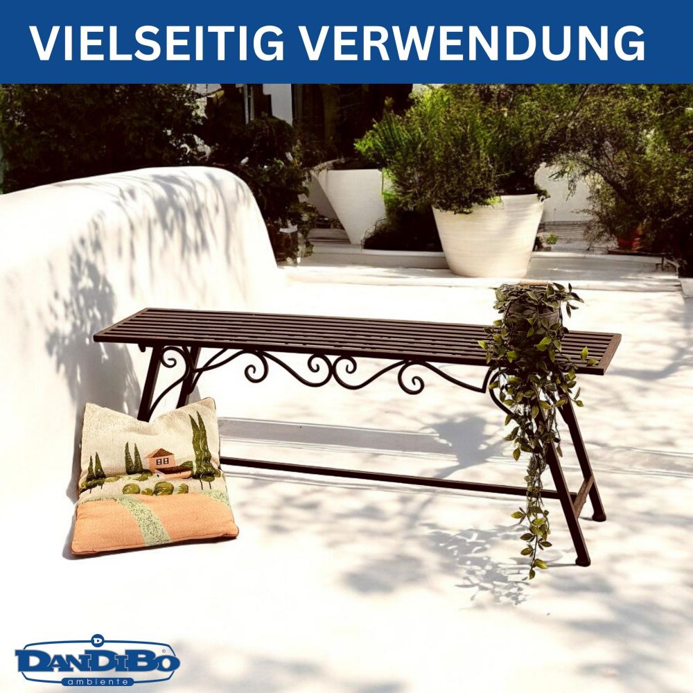 Bench Seat "CUCCIU-XL" B-120cm 077824 Garden bench made from metal Garden furniture