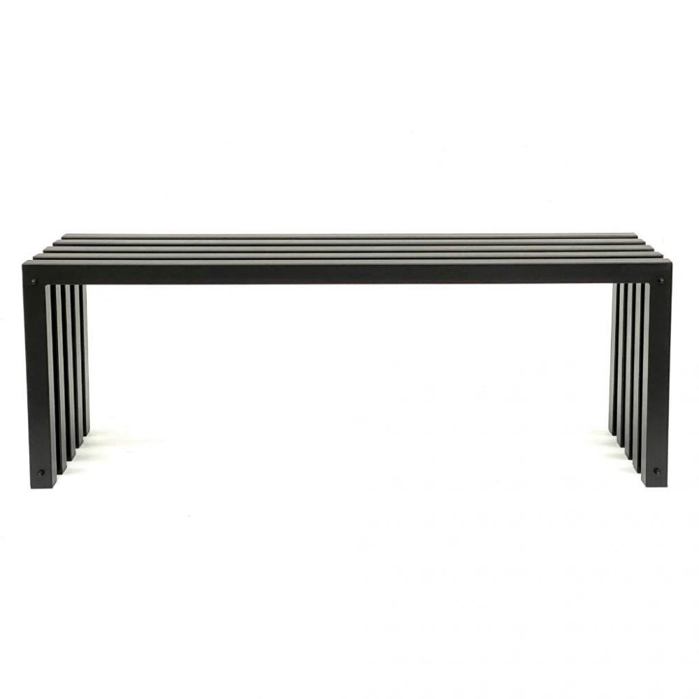 DanDiBo Garden Bench Weatherproof Metal Outdoor Black 96245 Ida 120 cm Bench Garden Bench Park Bench Iron