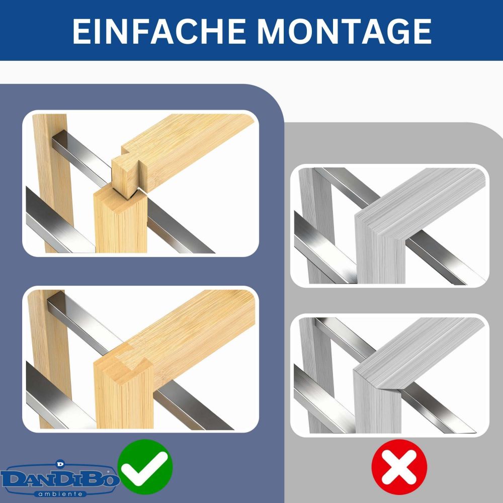 DanDiBo beverage crate rack 2 crates wood bamboo stainless steel look 96657 drinks rack crate rack beverage crate holder drinks rack beer crate rack