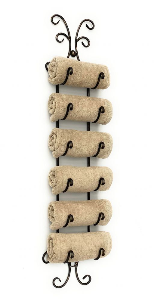 DanDiBo towel rail bathroom wall 568 towel rack wall mounting antique black vintage wall towel rail bathroom