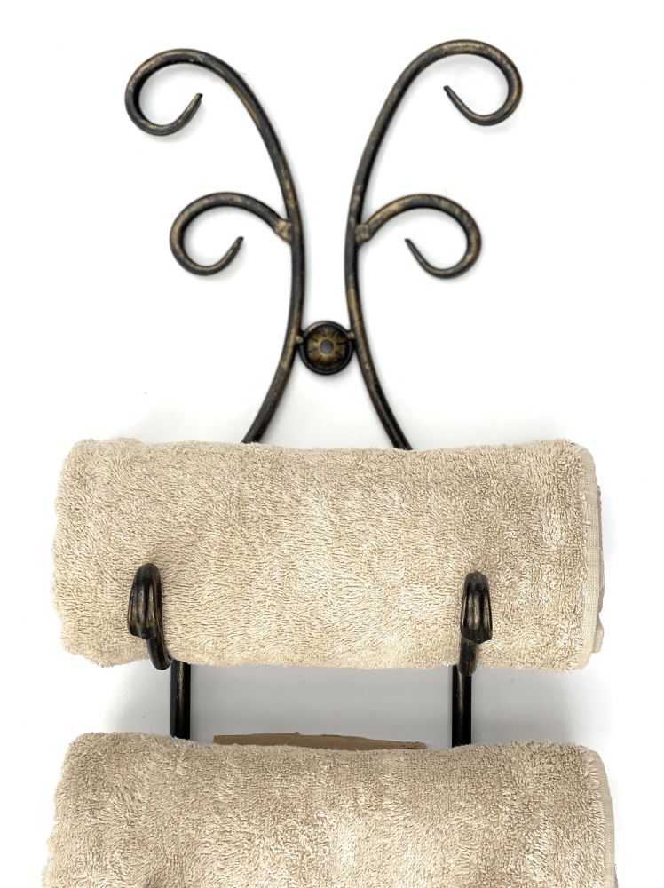 DanDiBo towel rail bathroom wall 568 towel rack wall mounting antique black vintage wall towel rail bathroom