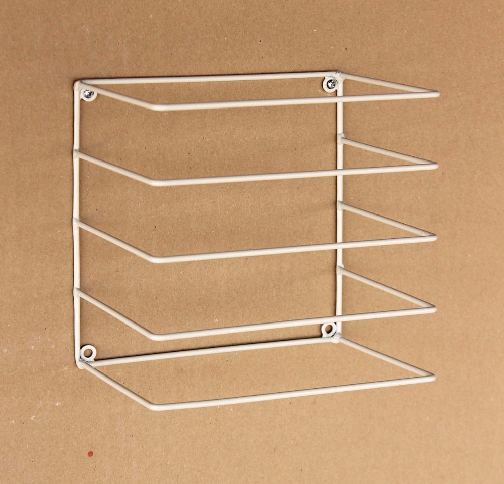 DanDiBo Handtuchhalter Weiss Wand Handtuchregal zur Wandmontage 20 cm 93897 Unsichtbar Schwebend Wandhandtuchhalter Metall Modern Design
