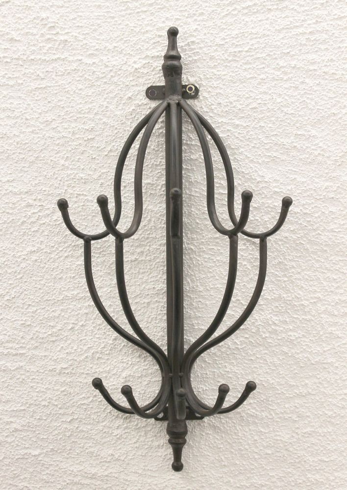 Wandgarderobe 50 cm Garderobe mit 10 Haken 140722 Wandhaken Kleiderhaken