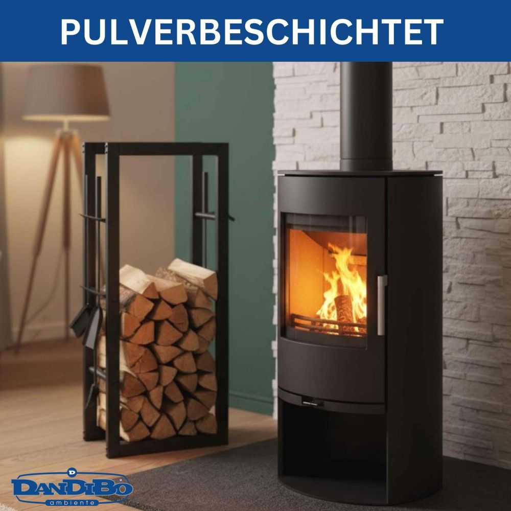 DanDiBo Fireplace Wood Rack Indoor Metal with Tools 96601 Firewood Rack Wood Storage Fireplace Stand Firewood Rack