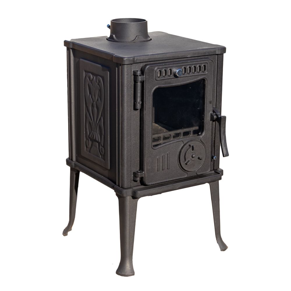 EEK A+ Stove cast iron stove antique wood Guca Iskra wood stove small 6 kW fireplace cast iron stove permanent fire workshop stove hut stove heating stove