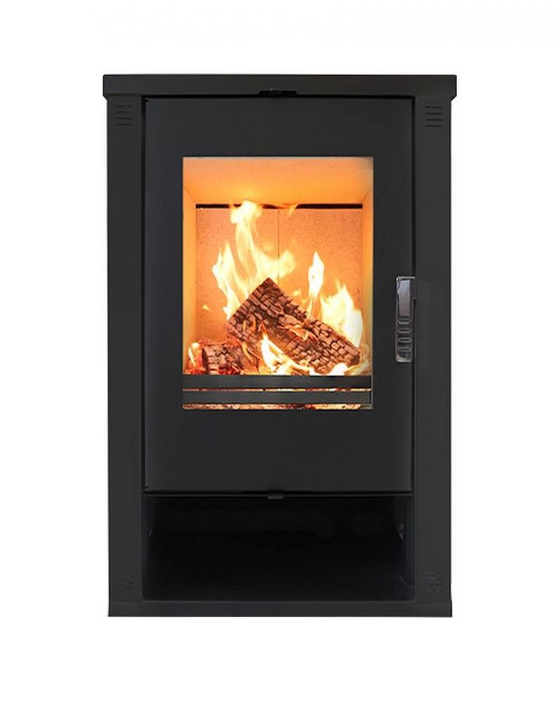 Kaminofen Holz Theia Holzofen 9 kW Kamin Ofen Dauerbrandofen Werkstattofen Schwedenofen Hüttenofen Heizofen