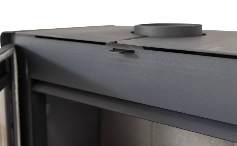 Hosseven Fireplace Stove Wood Burning Stove Living Room Wood Fireplace 10 kW 5070 Wood Stove Heating Stove Swedish Stove Multiple Chimney Connection