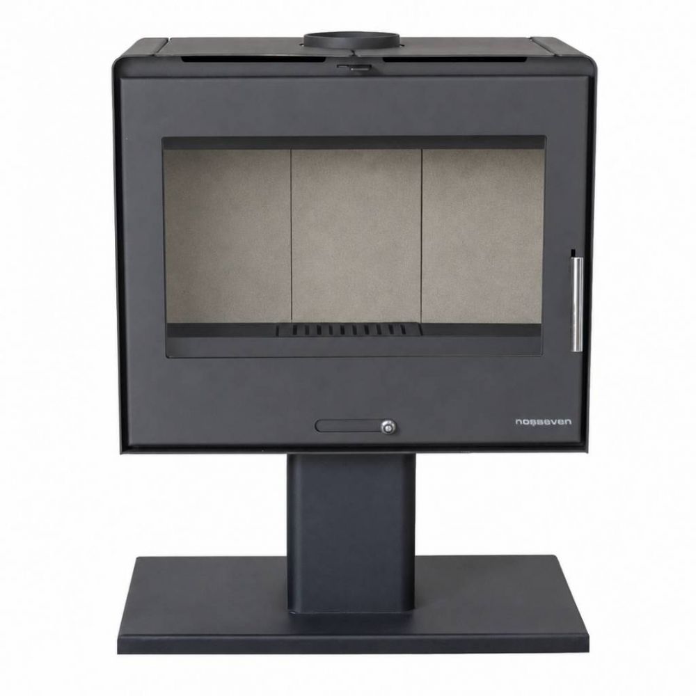 Hosseven Fireplace Stove Wood Burning Stove Living Room Wood Fireplace 10 kW 5070 Wood Stove Heating Stove Swedish Stove Multiple Chimney Connection