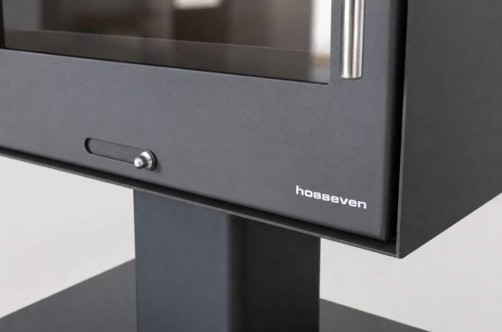 Hosseven Fireplace Stove Wood Burning Stove Living Room Wood Fireplace 10 kW 5070 Wood Stove Heating Stove Swedish Stove Multiple Chimney Connection