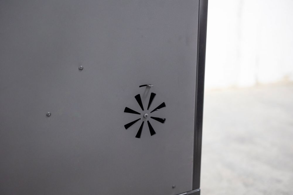 Hosseven Kaminofen mit Backfach und Herdplatte 4012 Grau Holzofen 8 kW Holz Ofen Mehrfachbelegung Kamin Heizofen Küchenherd