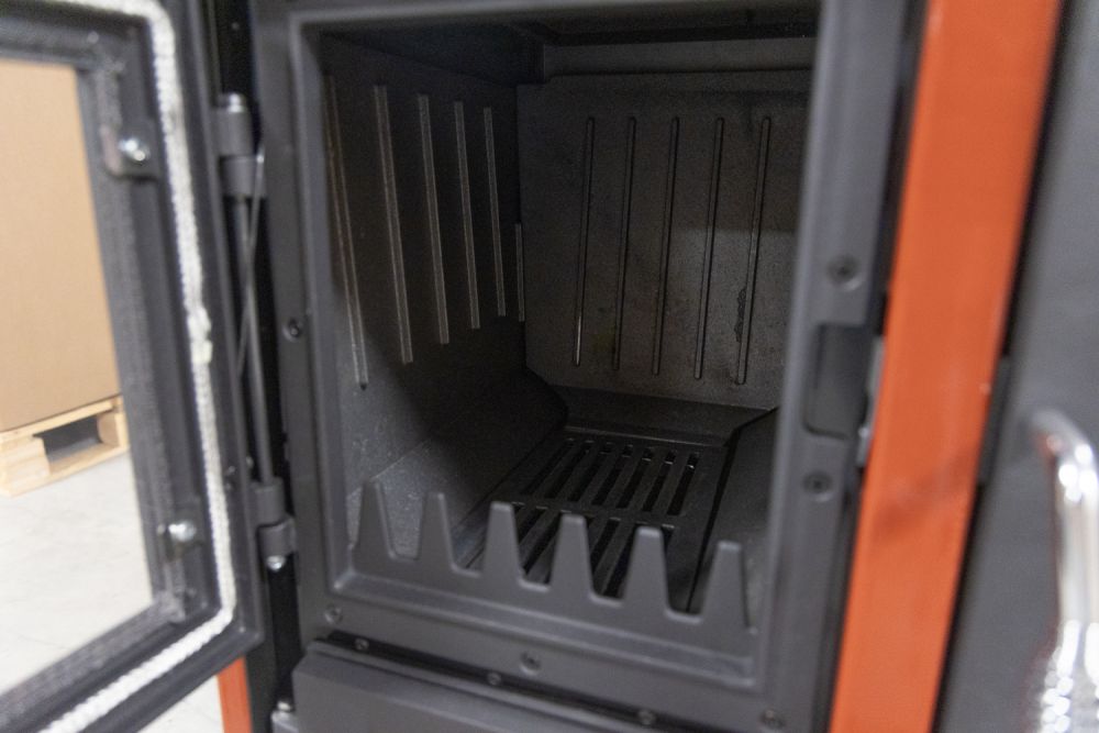 Kaminofen mit Backfach und Herdplatte 4013 Rot Holzofen 8 kW Holz Ofen Mehrfachbelegung Kamin Heizofen Küchenherd