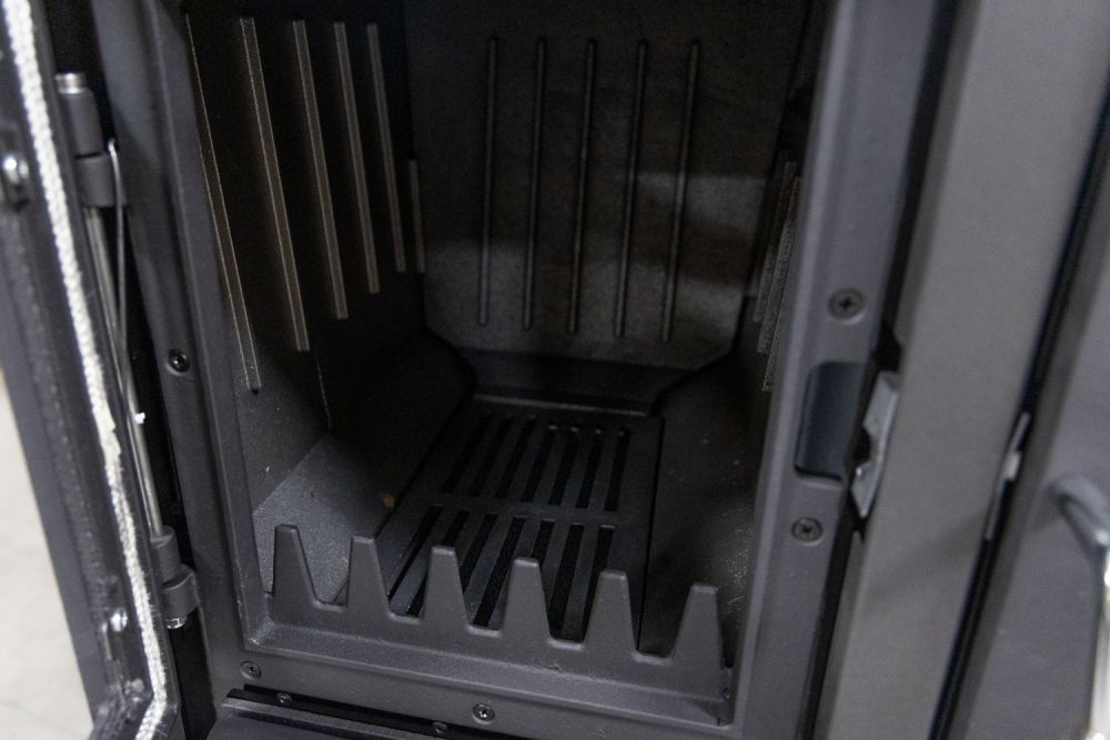 Kaminofen mit Backfach und Herdplatte 4013 Schwarz Holzofen 8 kW Holz Ofen Mehrfachbelegung Kamin Heizofen Küchenherd