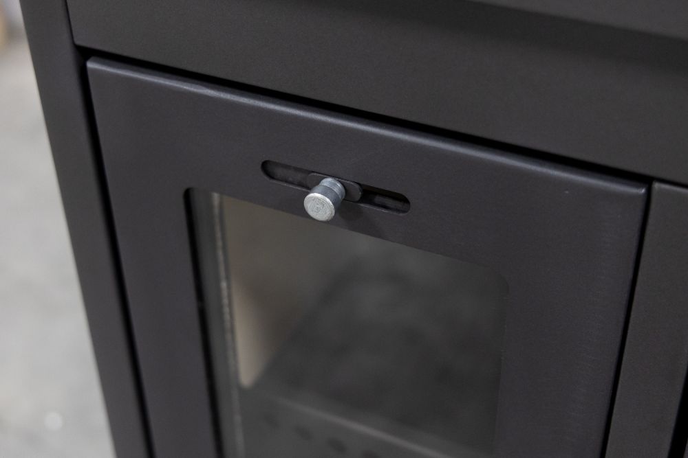 Kaminofen mit Backfach und Herdplatte 4050 Lotus Classic Schwarz Holzofen 11 kW Holz Ofen Mehrfachbelegung Kamin Heizofen Küchenherd