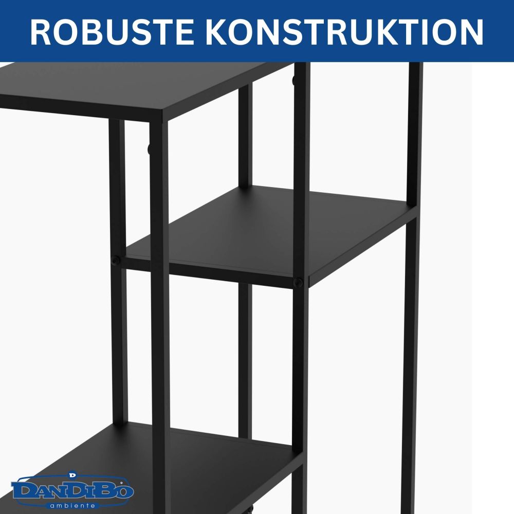 DanDiBo Konsolentisch Schmal Metall Modern 80x80x26 cm Sideboard Beistelltisch 96634 Ablagetisch Flurtisch Sofatisch