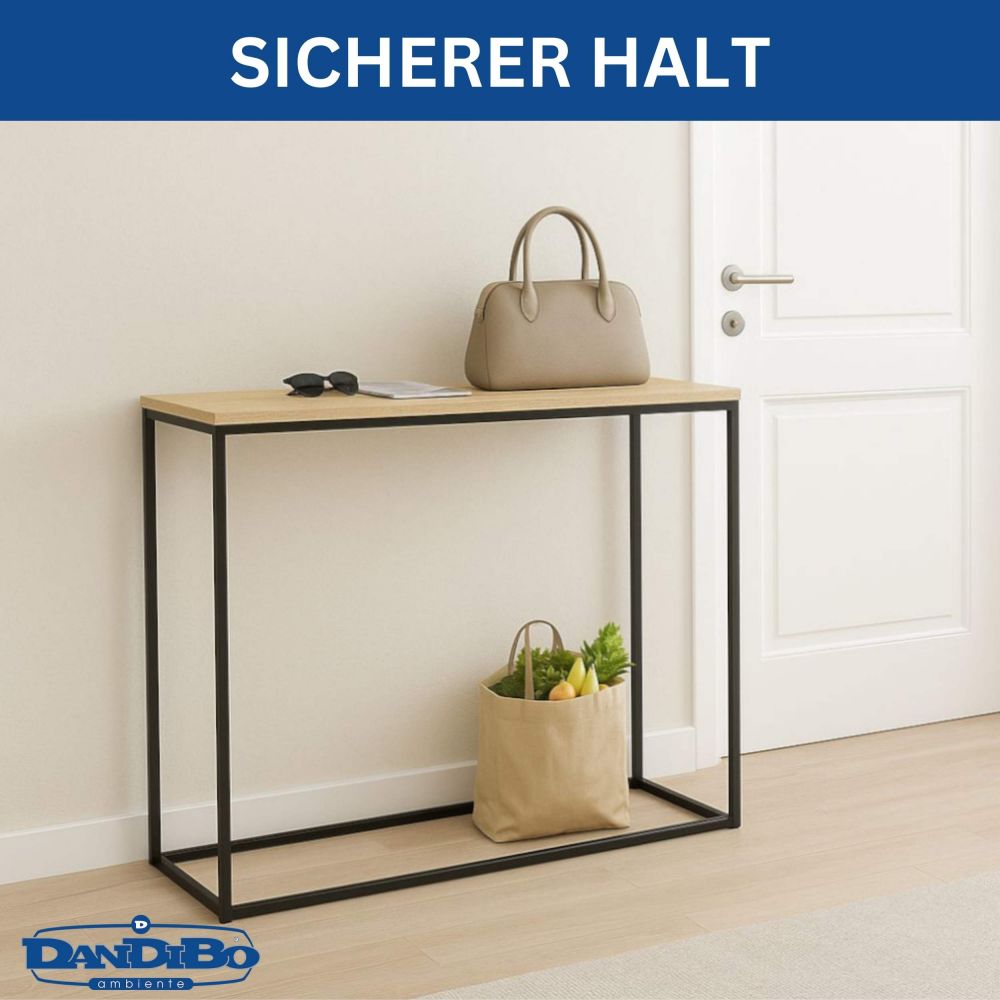 DanDiBo Console Table Narrow Metal Modern 100x80x30 cm Sideboard End Table 96636 Entryway Table Sofa Table